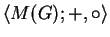 $ \langle {M(G)}; {+,\circ} \rangle $