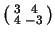 $ \left(
\begin{smallmatrix}
3 & 4 \\
4 & -3
\end{smallmatrix}\right)$